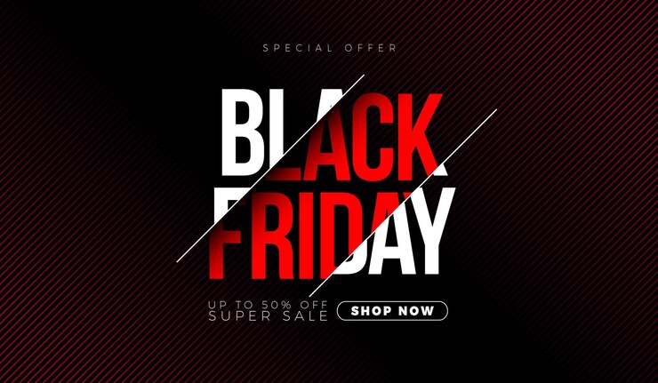 Vetor black friday sale banner com typography letter vector black friday shopping design da temporada de férias