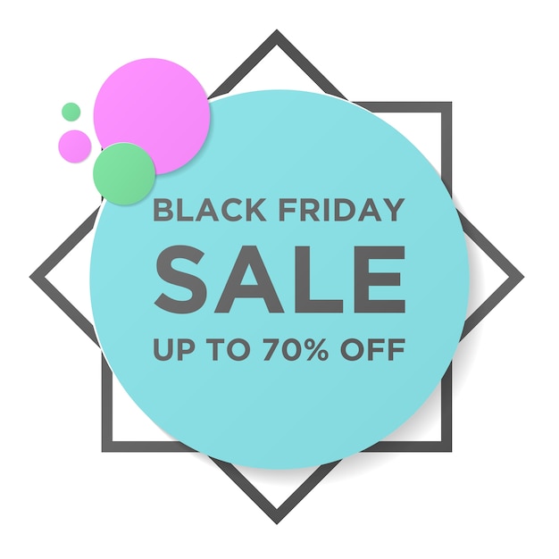 Black friday sale banner design template