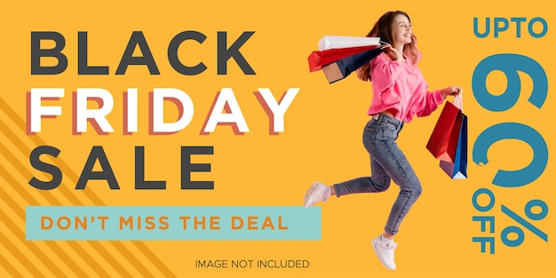 Black Friday SALE Banners Black Friday Sale Black Friday Social Media Super Sale (Venda em supermercado)