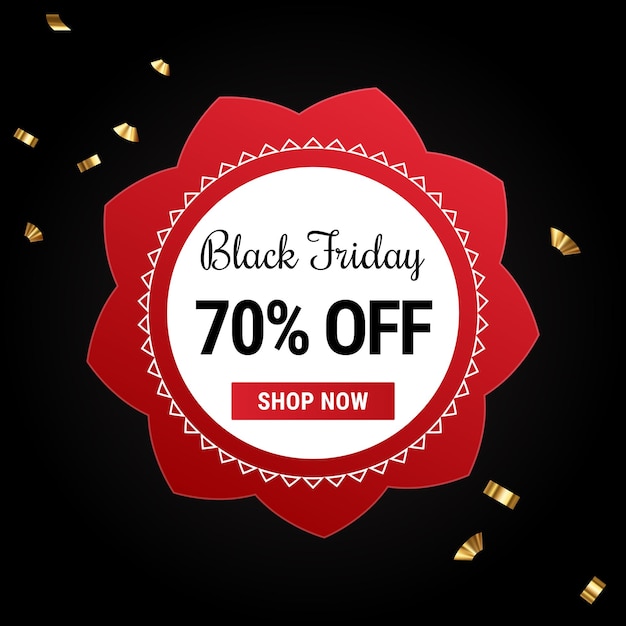 Black Friday Sale Design Template.