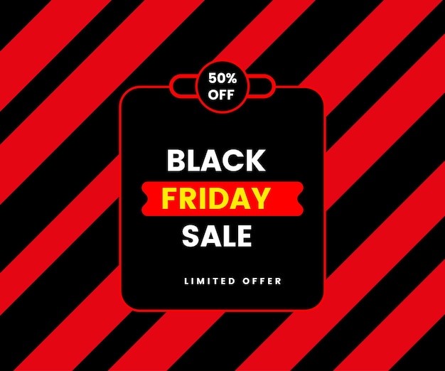 Vetor black friday sale tag