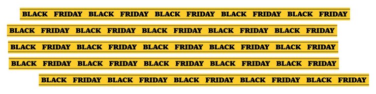 Vetor black friday yellow tape sale promoção compras desconto marketing e-commerce banner de varejo compensação ofertas especiais ofertas repetitivas texto sazonal