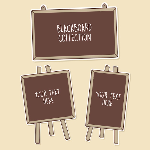 Vetor blackboard collection