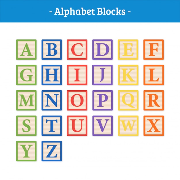 Blocos de vetores de alfabeto