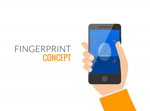 Bloqueio de acesso por telefone inteligente com impressão digital