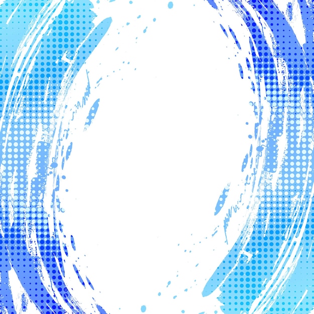 Vetor blue gradient brush texture background com efeito halftone vibrant sport background com estilo grunge