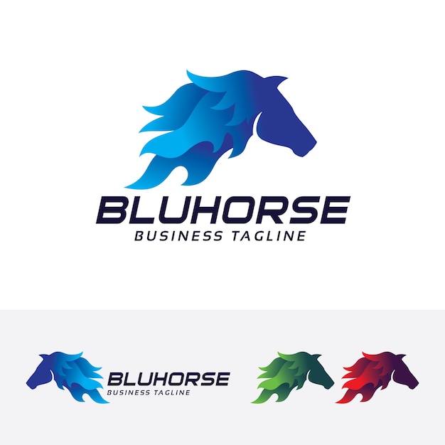 Blue Horse, modelo de logotipo