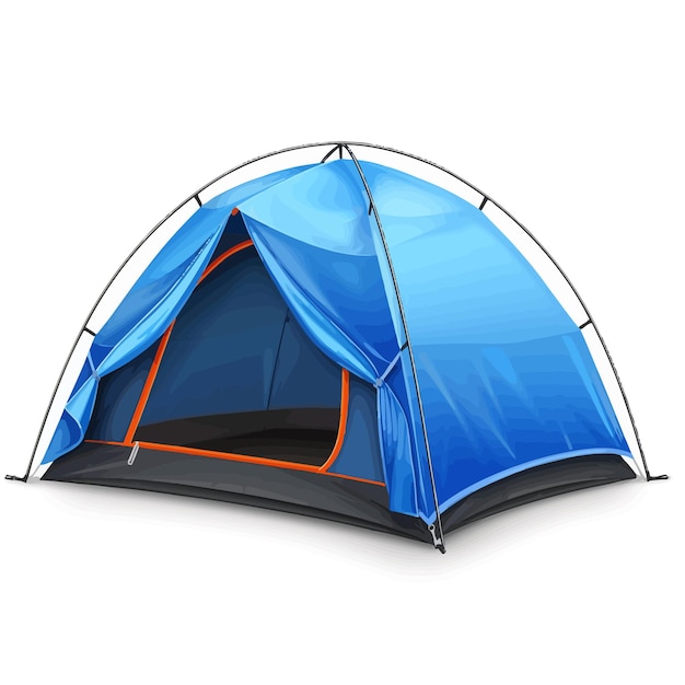 Vetor blue_travel_tent_for_summer_camp_adventu