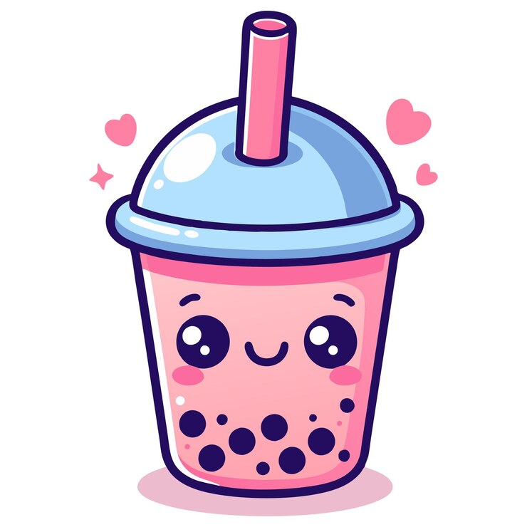 Vetor boba café chá clipart