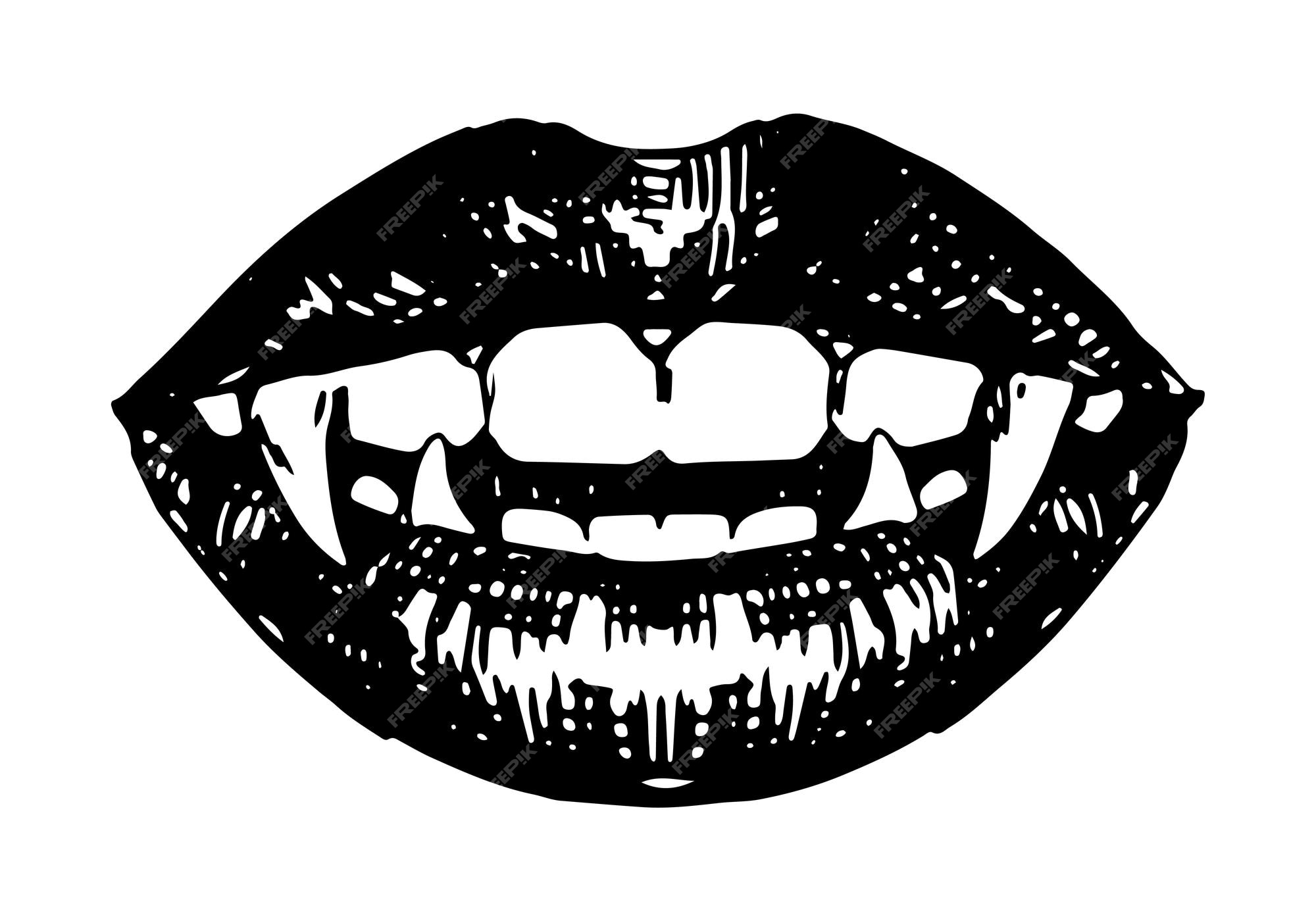 Ilustração Da Boca Dos Dentes Do Vampiro Ilustração Stock - Ilustração de  beleza, dente: 105008577