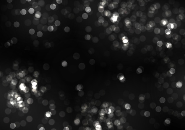 Vetor bokeh prata luz turva. brilho abstrato desfocado estrelas piscando e faíscas.