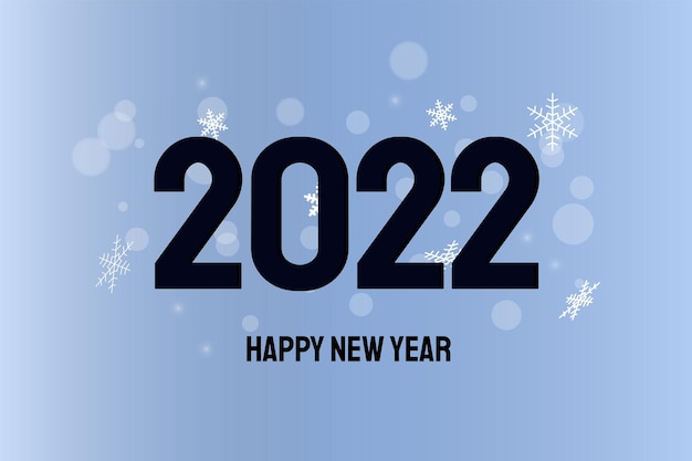 Bokeh sparkle New Yaear 2022 background Conceito festivo com efeitos realistas