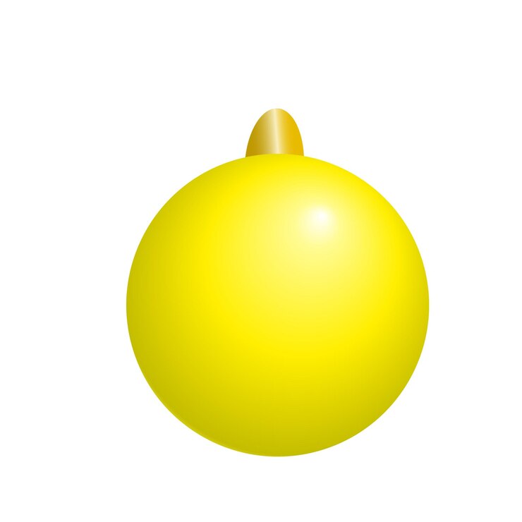 Vetor bola de árvore de natal clipart de ilustração de vetor de natal de brinquedo.