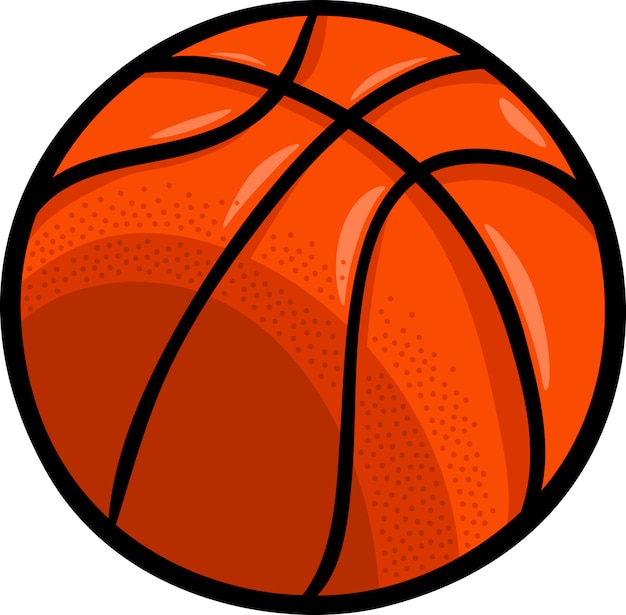 Bola de basquete cartoon clip art