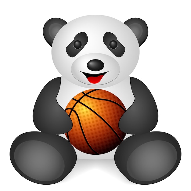 Bola de basquete panda