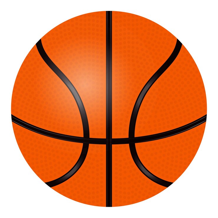 Vetor bola de basquete vetorial isolada em um fundo branco símbolo de aptidão