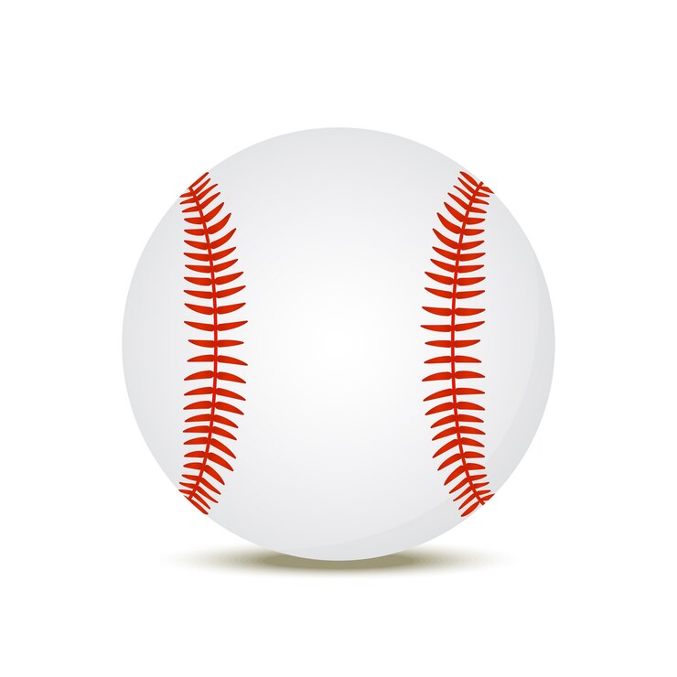 Bola de beisebol realista 3d, esporte americano