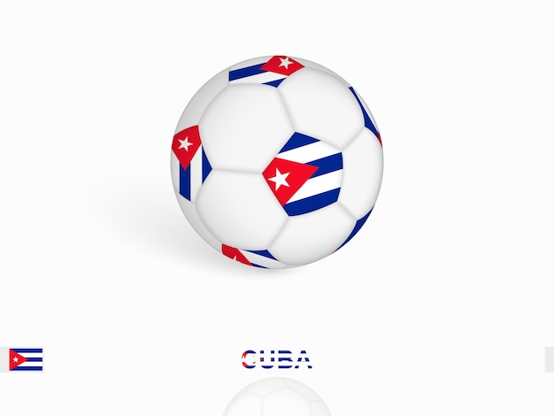 Bola de futebol com a bandeira de Cuba Equipamento esportivo de futebal