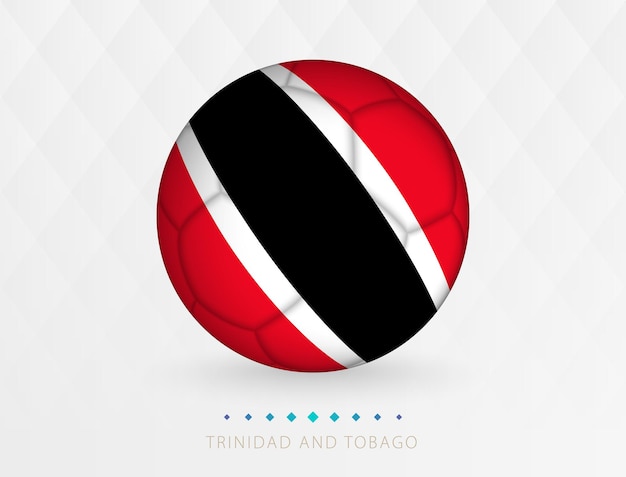 Bola de futebol com bandeira de trinidad e tobago bola de futebol com bandeira da seleção nacional de trinidad e tobago