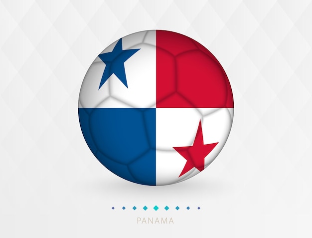 Bola de futebol com padrão de bandeira do panamá bola de futebol com bandeira da seleção do panamá