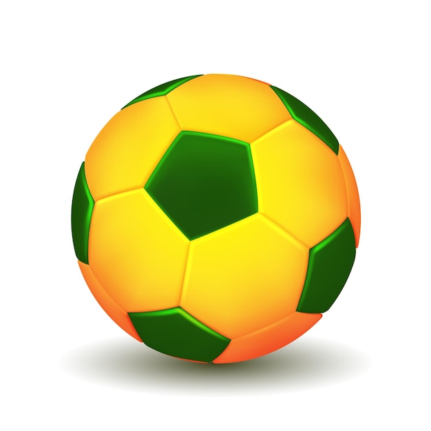 O Brasil É O Vencedor Do Jogo. Bola De Futebol Com Prêmio De Ouro E  Bandeira Nacional. Ilustração Vetorial 3d Royalty Free SVG, Cliparts,  Vetores, e Ilustrações Stock. Image 195237559