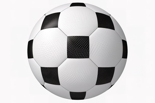 Vetor bola de futebol isolada em branco