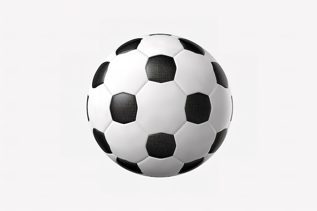 Vetor bola de futebol isolada em branco