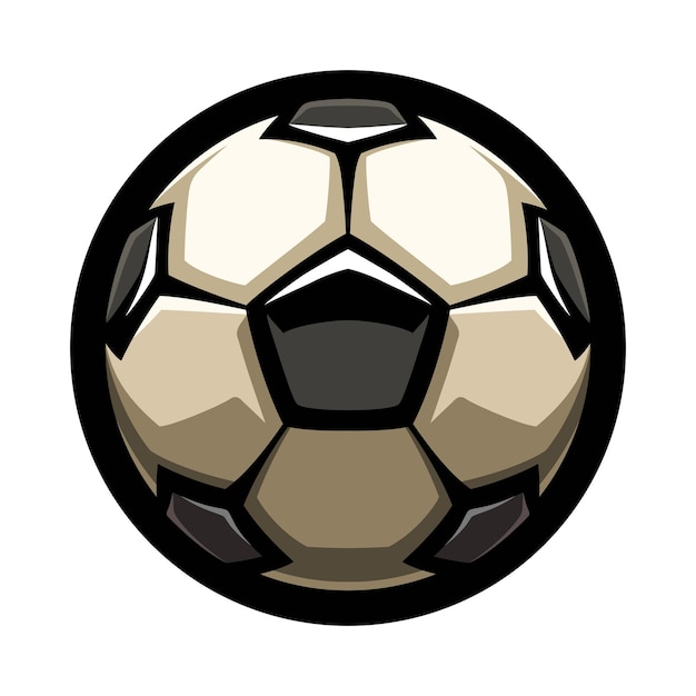 Vetor bola de futebol, logotipo do futebol. jogos de esporte. equipamento esportivo. emblema, distintivo.