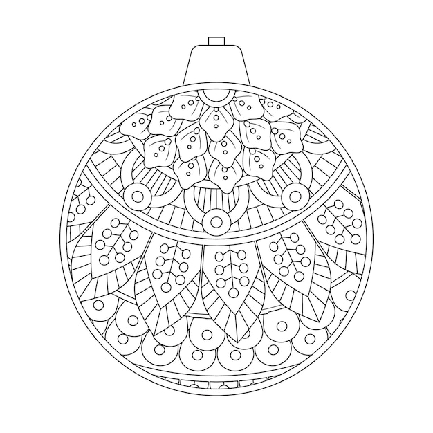 Desenho de Uma bola de Natal para Colorir - Colorir.com