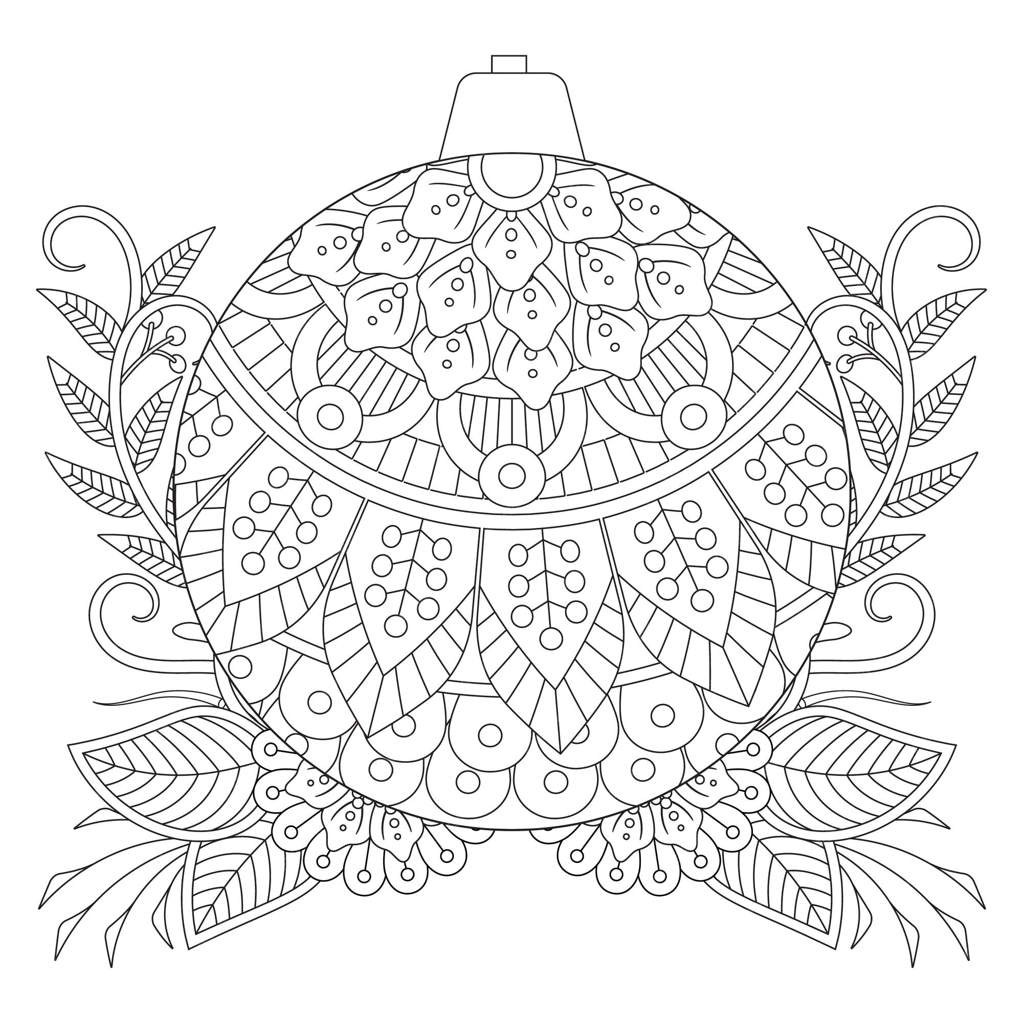 Desenho de Uma bola de Natal para Colorir - Colorir.com