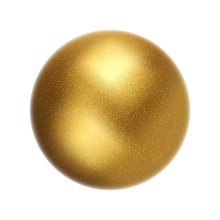 Vetor bola de natal realista vetorial em fundo branco