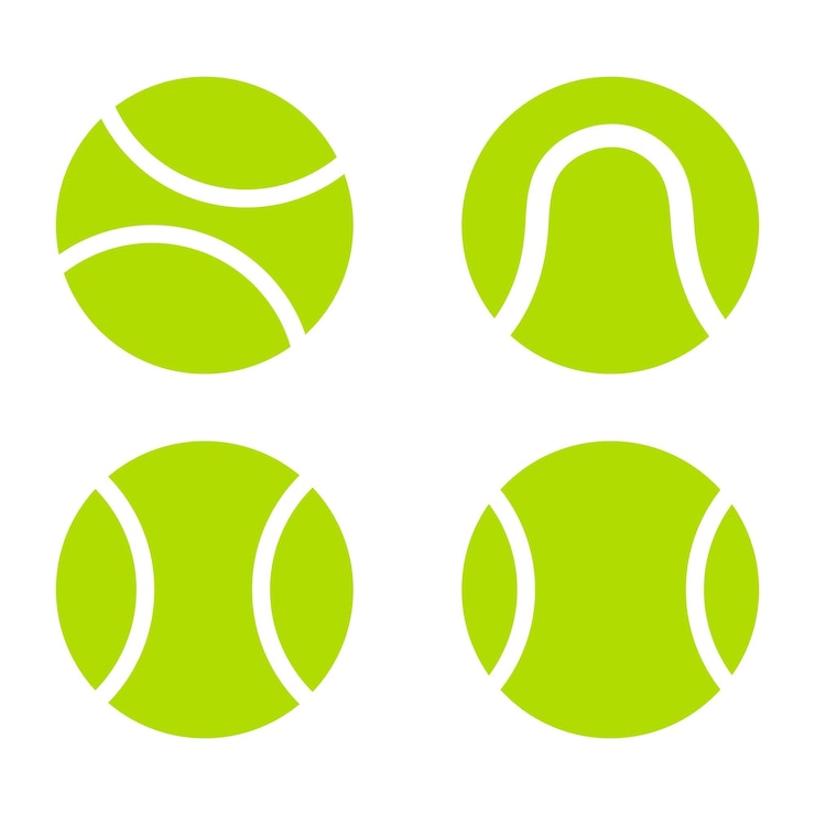Vetor bola de ténis verde
