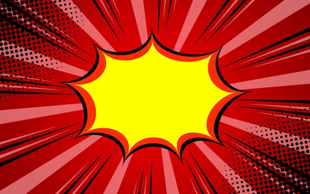Bolha de nuvem de arte pop de quadrinhos Bolhas de fala engraçadas Moderno Colorido retro fundo vintage