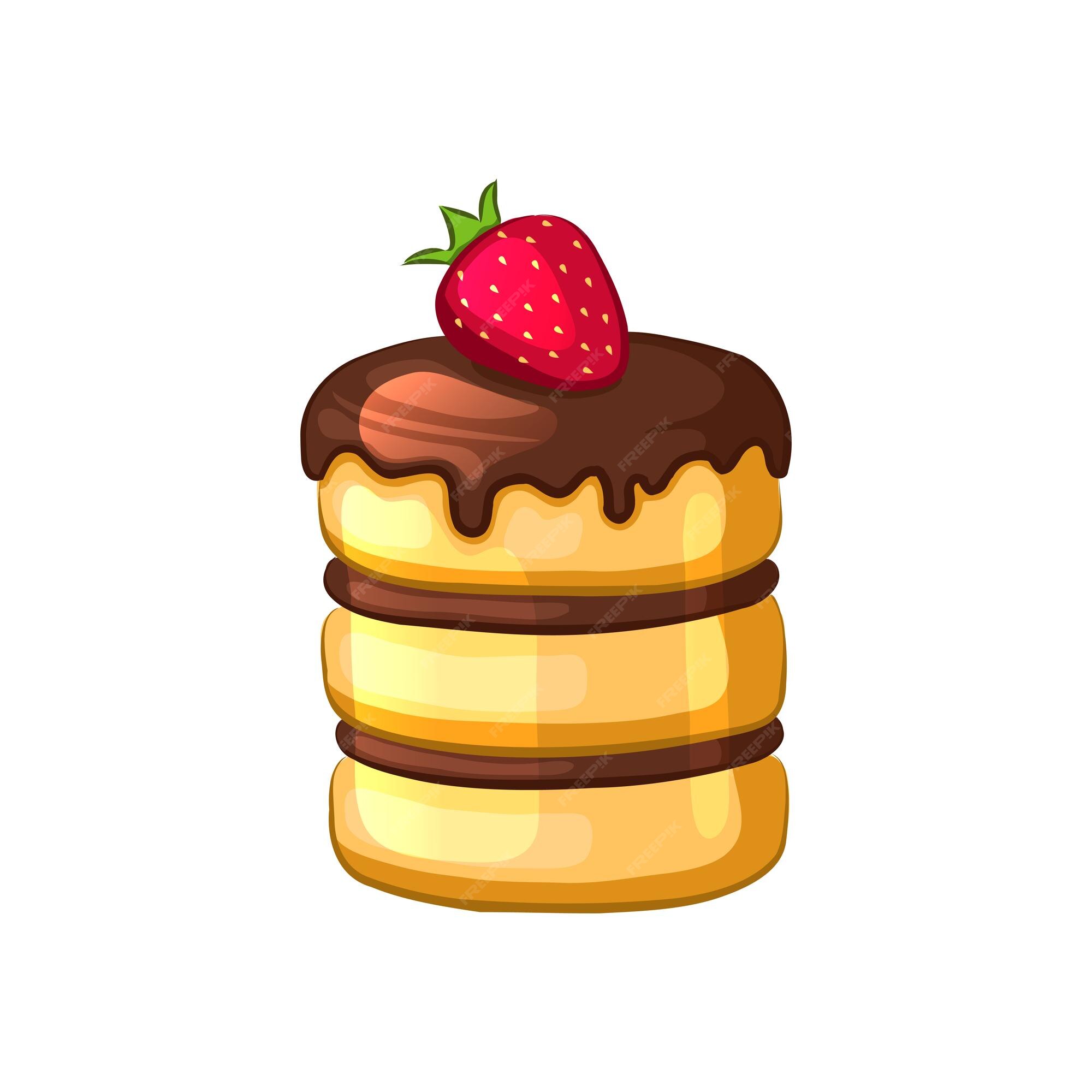 Desenho à Mão Desenhada ícone De Sobremesa De Bolo De Chocolate Com Morango  E Mille PNG , Encantador, Desenho Animado, Pintado à Mão Imagem PNG e Vetor  Para Download Gratuito