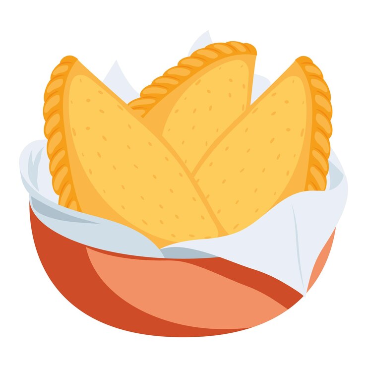 Vetor bolo de queijo comida brasileira