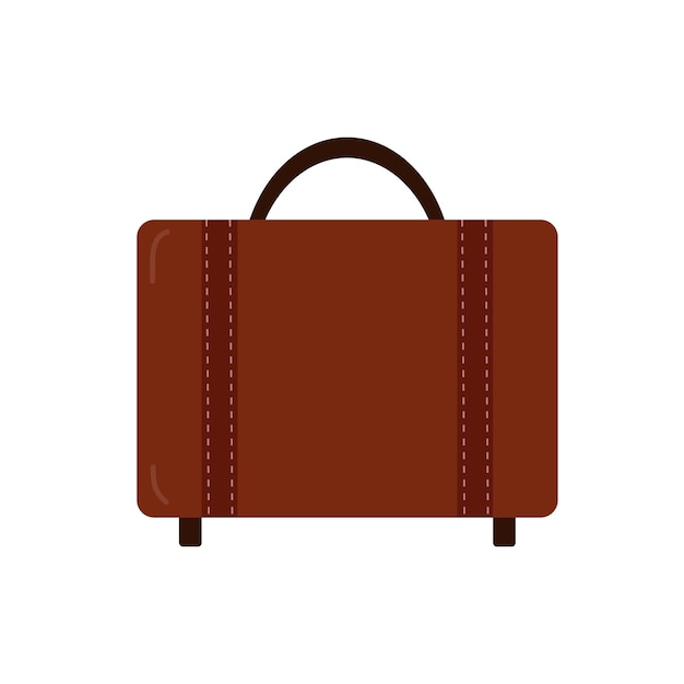 Bolsa de mala Bolsa de mão para viagens Desenho plano vetorial