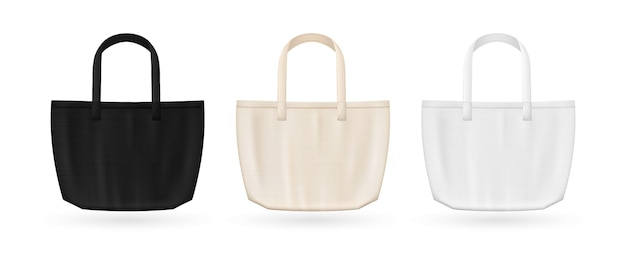 Bolsas de mão em branco compradores de tecido de algodão