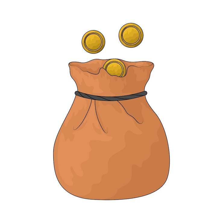 Vetor bolso de dinheiro