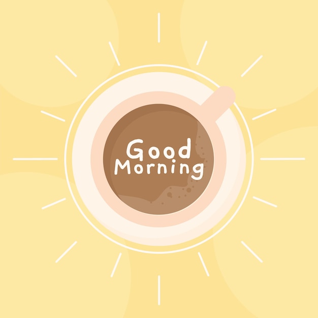 Bom dia café da manhã cartão | Vetor Premium Bom dia café da manhã cartão | Vetor Premium