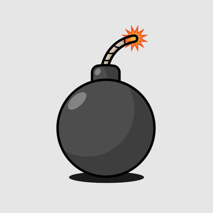 Vetor bomba de jogo