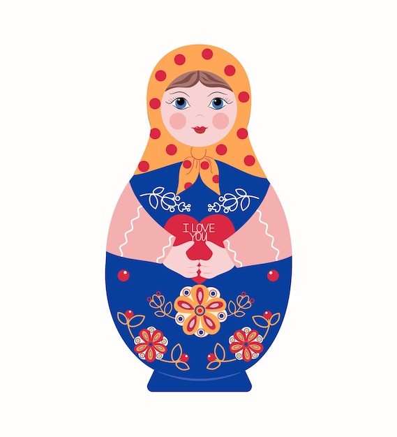 Vetor boneca matryoshka 1