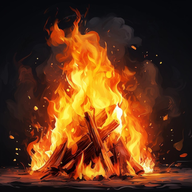 Vetor bonfires