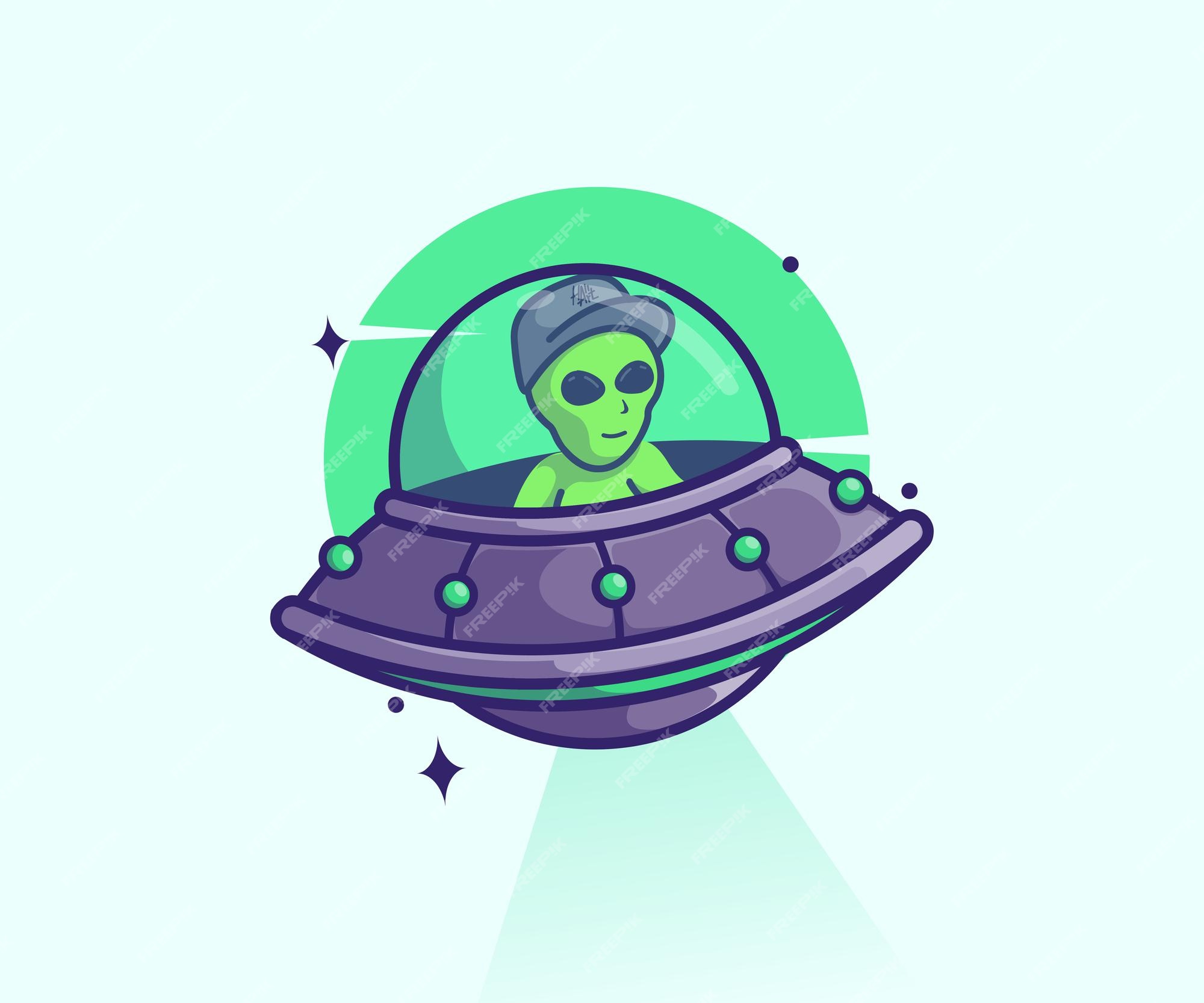 Cute Alien Standing Cartoon Vector Icon Illustration. Science Technology  Flat Cartoon Concept 10662142 Vector Art at Vecteezy