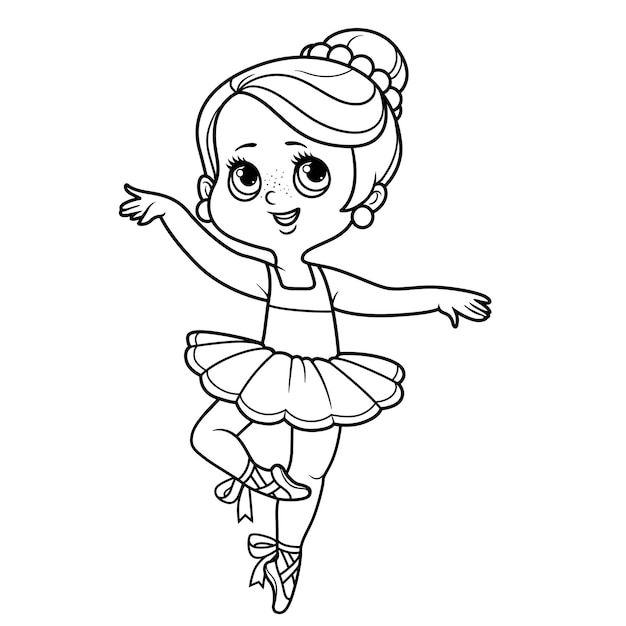 Desenhos de Bailarina Para Colorir e Imprimir - Pintar Grátis Online