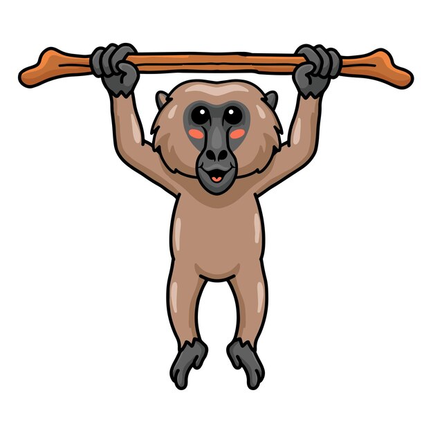 Linha Preta Macaco Animal Stick Figura PNG , Desenhos Animados De