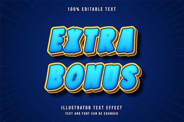 Bônus extra, efeito de texto editável 3d.