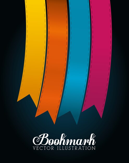 Bookmark ilustração dos ícones