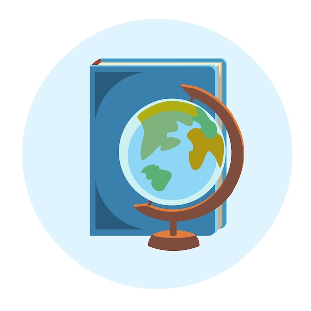 Books globe school geography educação colorido ícone web