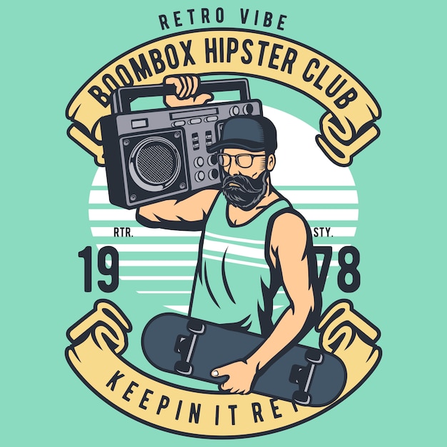 Boombox hipster