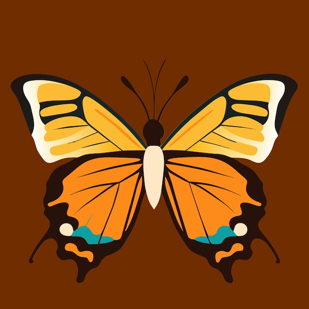 Vetor borboleta monarca, uma delícia para designers gráficos